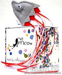 Meow Grey Fish pilka vilnoninė žuvytė
